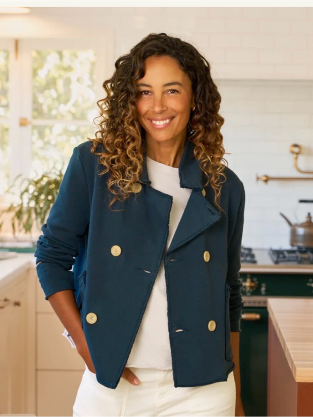 Frank & Eileen mini Belfast cropped blazer